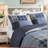 Premium Cotton Bedding Sets, Full/queen Size, Modern Patchwork Design For Year-round Comfort