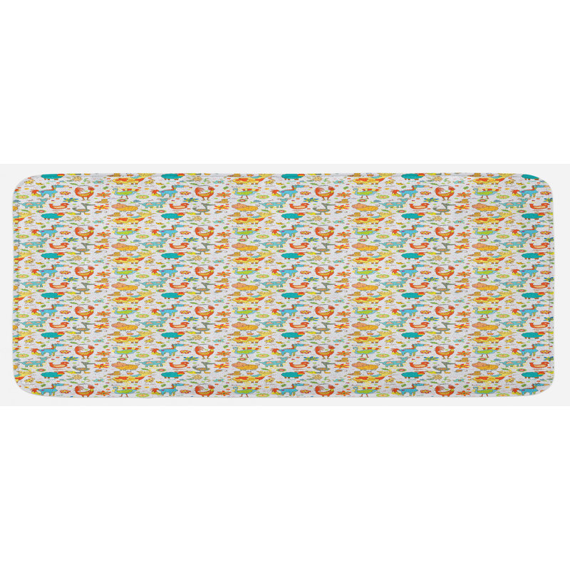 Tapis de cuisine animaux