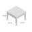 Amaru Square Outdoor Side Table , 20'' in. W 20'' in. D-1059415877