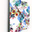 Horloge murale Vibrant Wild Spring Leaves and Wildflowers-1209436372