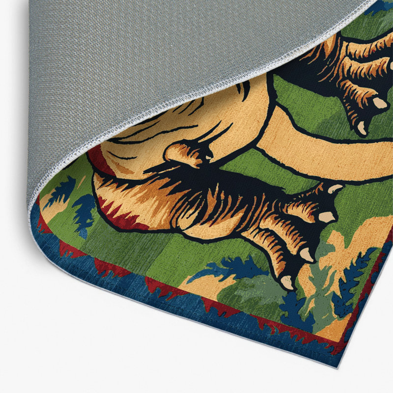 Tapis intérieur et extérieur mauve Dinosaurs, Rectangle 4pi x 6 pi
