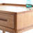 Natural Wood Dresser Bistro Table, 29.12Lb Weight, 19.69In Package Width 60Cm Wide Compact With Wood, 13.78In Height, Solid