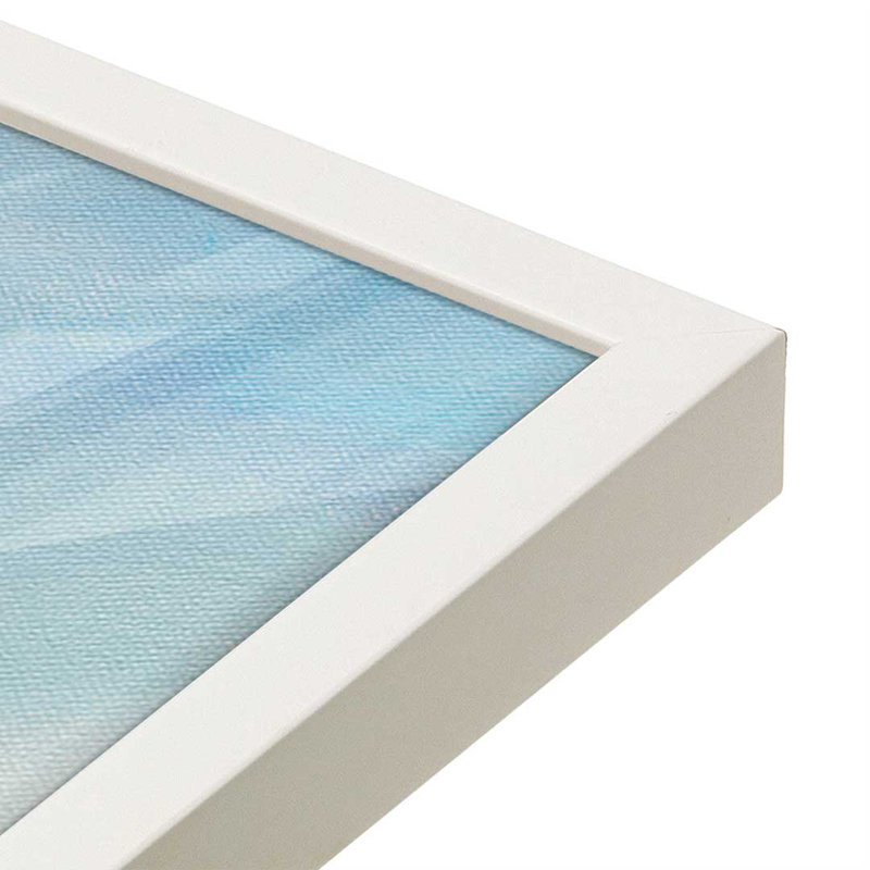 «Morning Beach» par Silvia Vassileva, reproduction d'art, H 12 po x l 16 po, Blanc