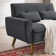 Herschel Fabric 48.82'' Reception Loveseat