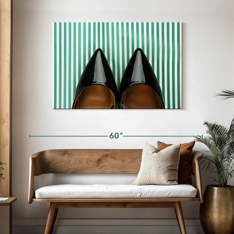 Shuttleworth Chic Black Shoes, 30" H x 45" W