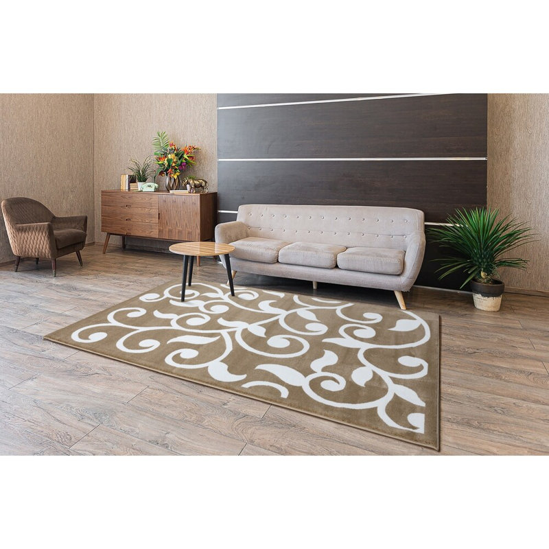 Floral Indoor Rug, Rectangle 5' x 7'