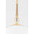 1 - Light Aged Brass Lantern Pendant