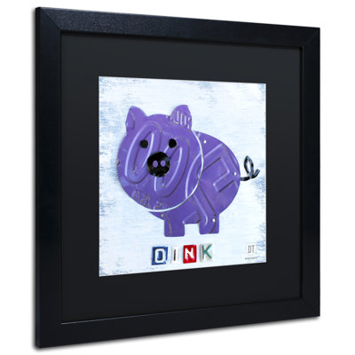 « oink the porc », art encadré Ammara