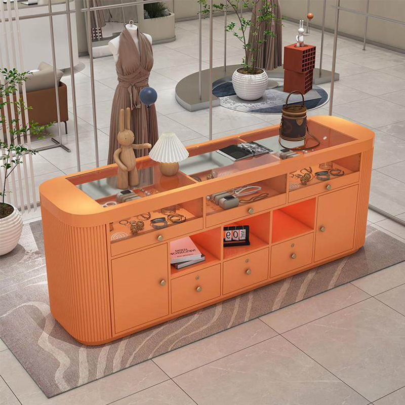 Présentoir multifonctionnel de grande capacité, Orange, H 35,43 po x l 78,74 po x P 26,77 po