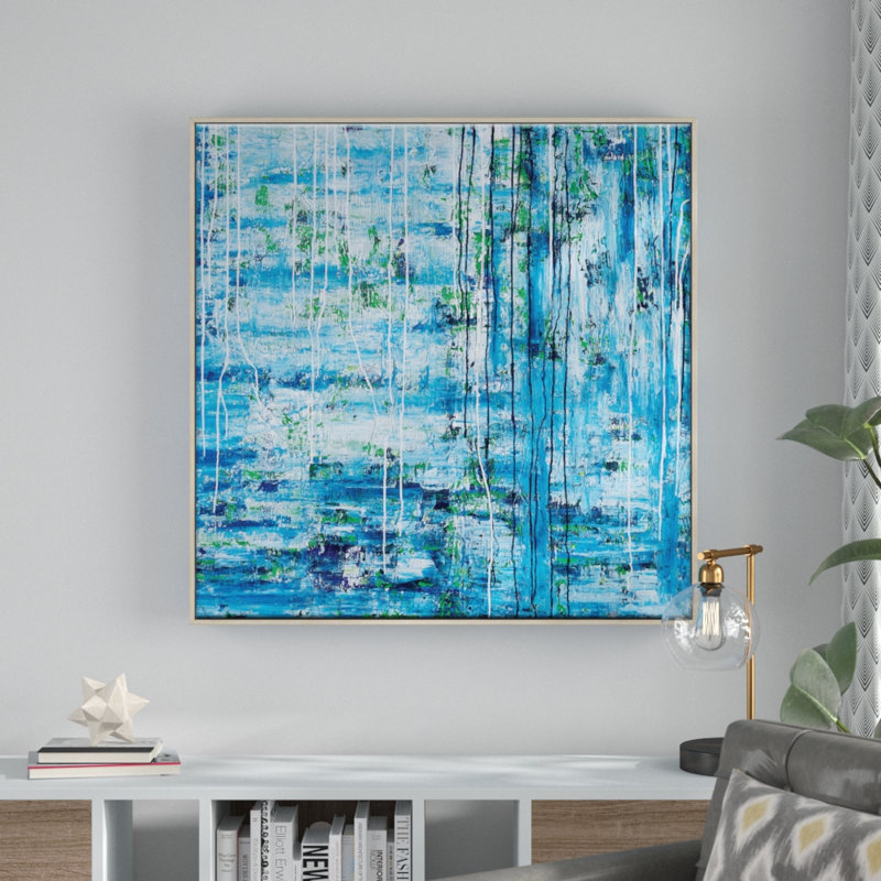 Rebecca Vincent - Print on Canvas, 77.5cm H x 77.5cm W x 4.5cm D, Wood Floating Framed