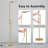 70'' Height-Adjustable Smart Floor Lamp with  Remote Control, Adjustable Brightness & Color Temperature-1888499128