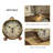 Modern & Contemporary Analogue Metal Quartz Movement / Crystal Tabletop Clock with Alarm in Brass