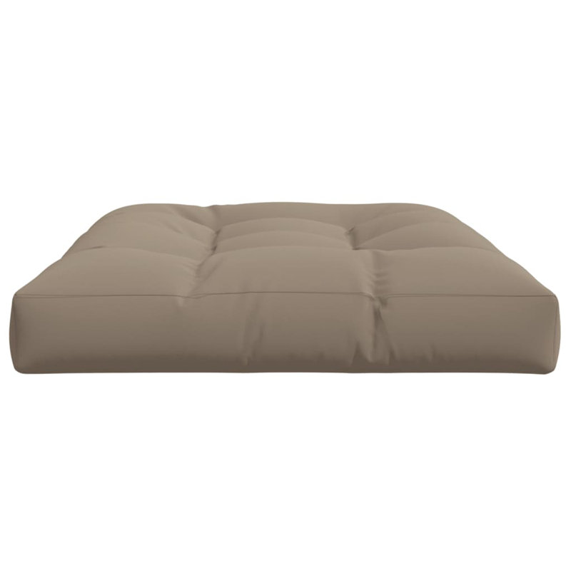 vidaXL Pallet Cushion Taupe 100% polyester 47.2 x 31.5 x 4.7 in, Taupe, 47.2" H x 31.5" W x 4.7" D