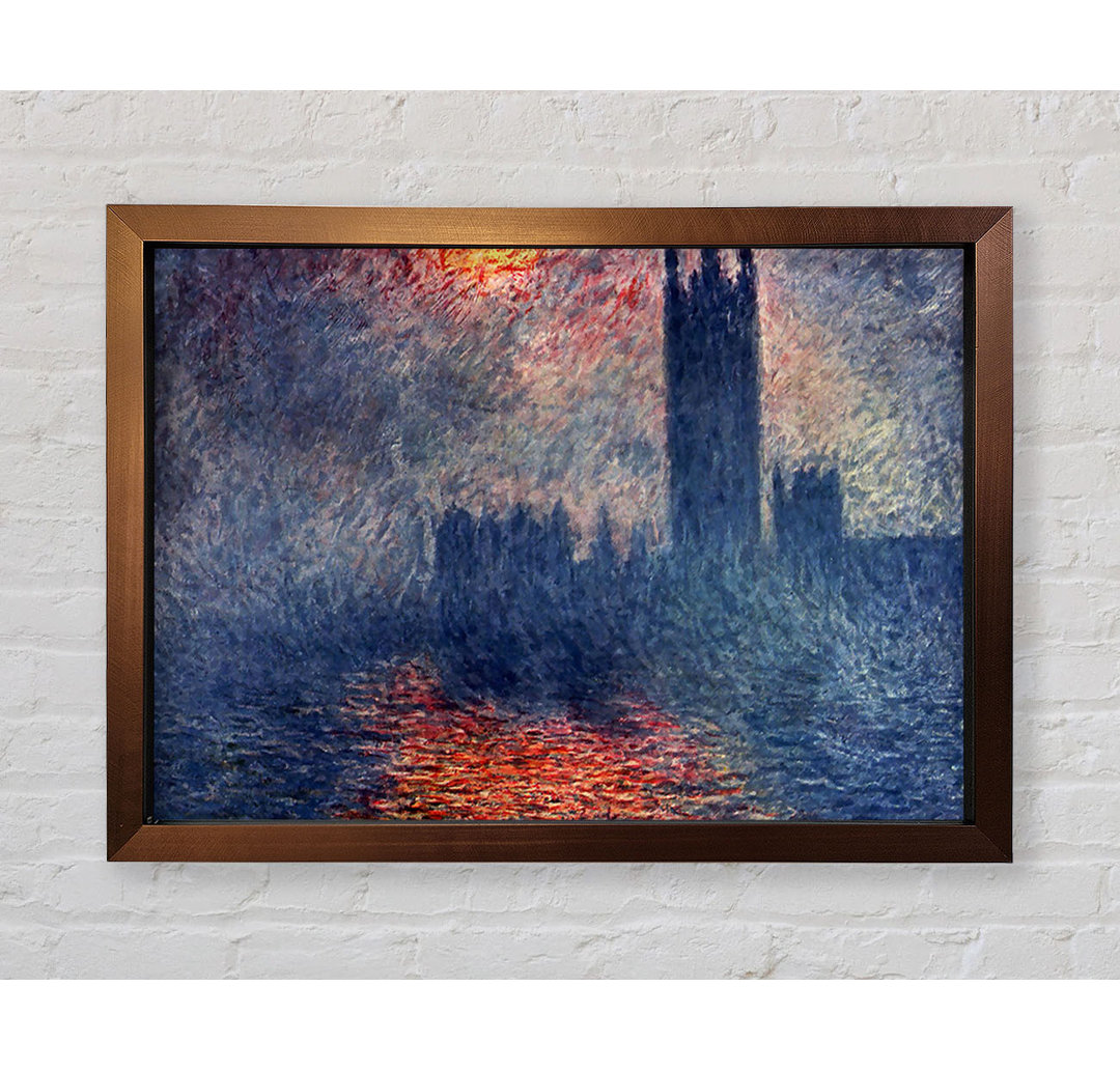 Das Parlament in London von Claude Monet - Einzelne Bilderrahmen Kunstdrucke