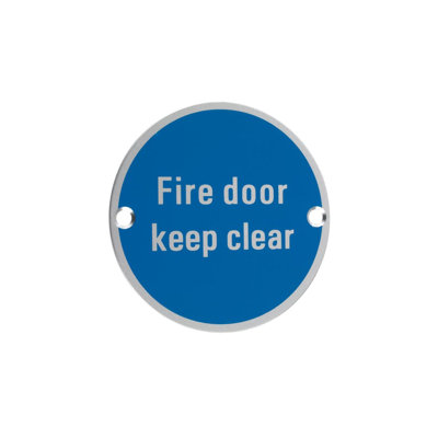 Fire Door Keep Clear Sign