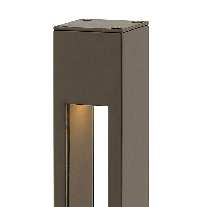 Atlantis Low Voltage Metal Bollard Light, Bronze