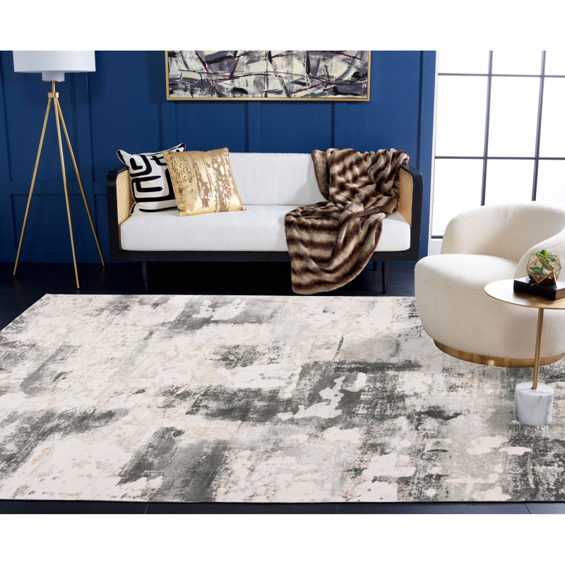 Ellar Vogue Performance Abstract Rug, Rectangle 5'3" x 7'6"