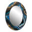 Teal Gold Geode Gems - miroir mural en pierre, miroir décoratif bleu sarcelle-121387226-121387866