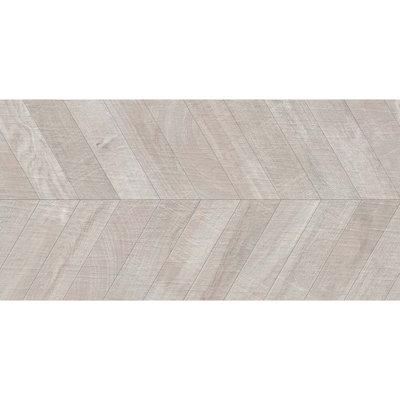 Bois Chevron 23.77"x47.25" Matte Natural Porcelain Rectangular Wall/Floor Tile 15.49 sqft/case 2pk