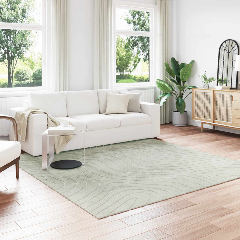Modern Indoor and Outdoor Rug, Square 240 cm, Green
