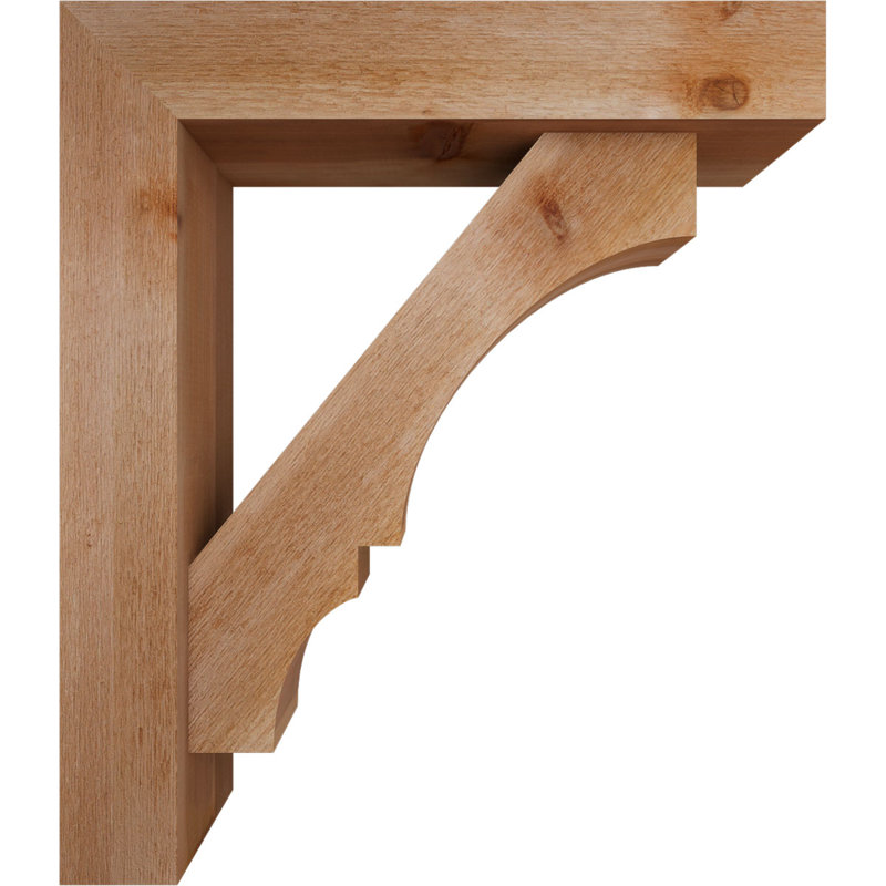 Support de bloc Balboa avec entretoise décalée, 30 x 26, Cèdre rouge occidental de l 6 po (scié brut)