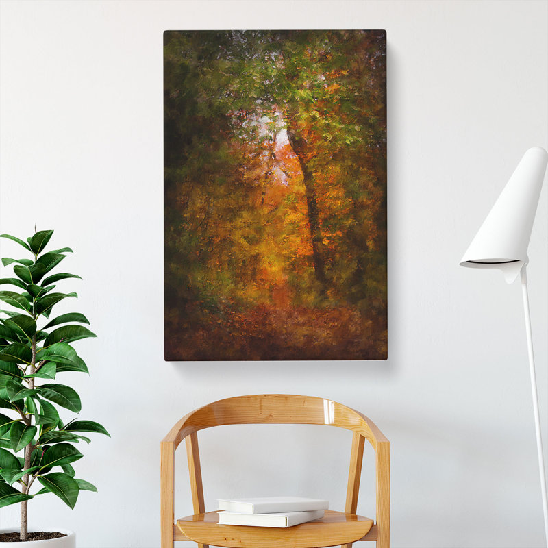 Path Through The Forest - Wrapped Canvas, 45cm H x 30cm W x 4cm D