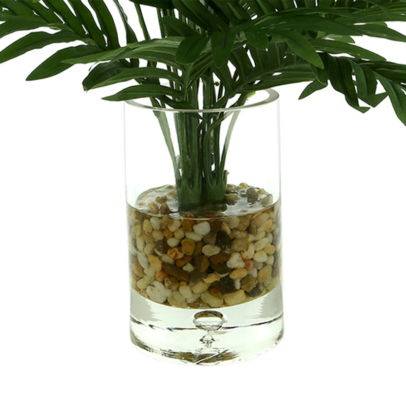 Rockwood Faux Palm Plant in Glass Vase