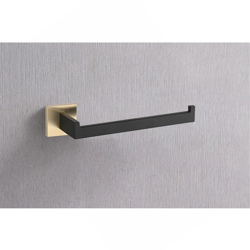 4 - Piece Bathroom Hardware Set, Gold/Matte Black