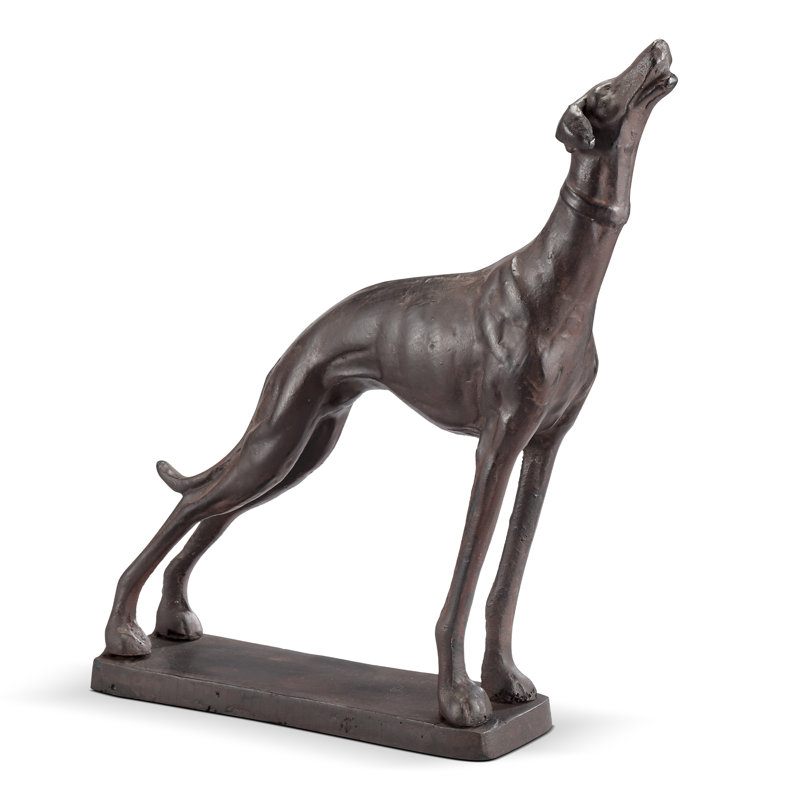 Baying Greyhound Sculpture