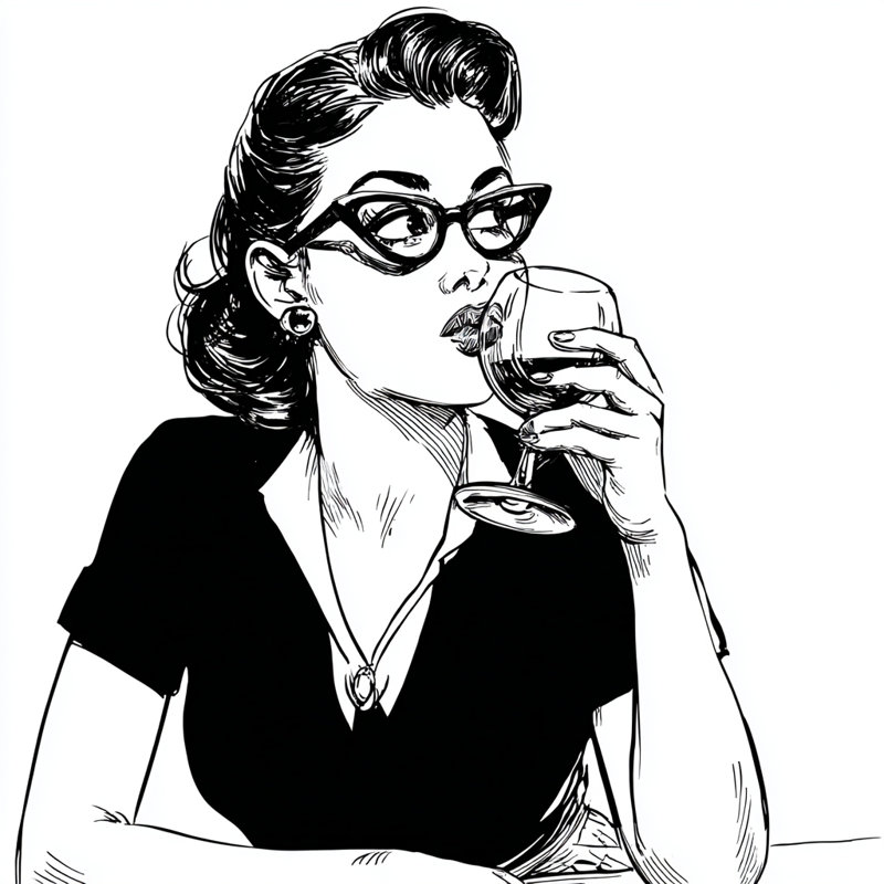 «Wine Reflection», art mural sur toile tendue