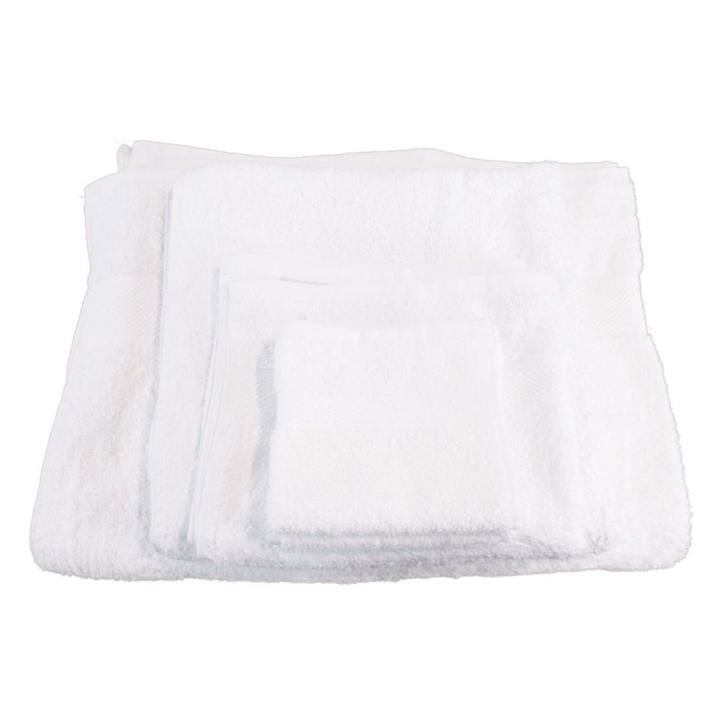 100% Cotton Bath Towels, White