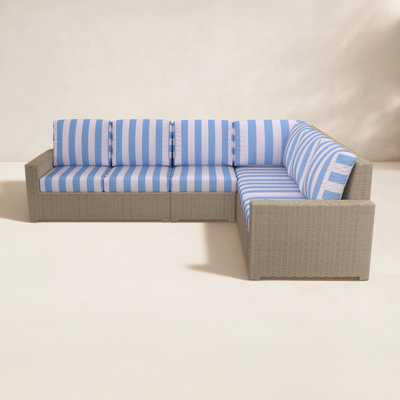 Henri 116" Sunbrella® Patio Sectional Set