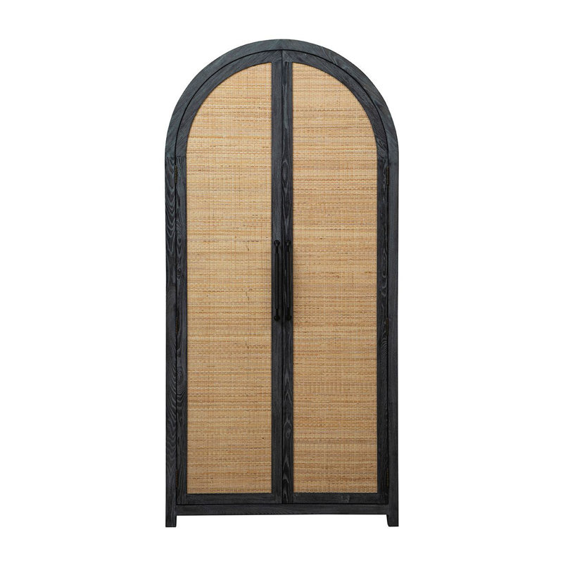 Armoire de rangement haute Eloise, 83 po, noir