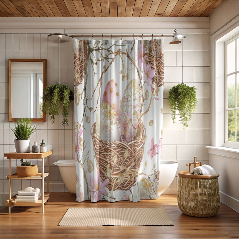 Rideau de douche Spring Glow - Premium, H 74 po x l 71 po