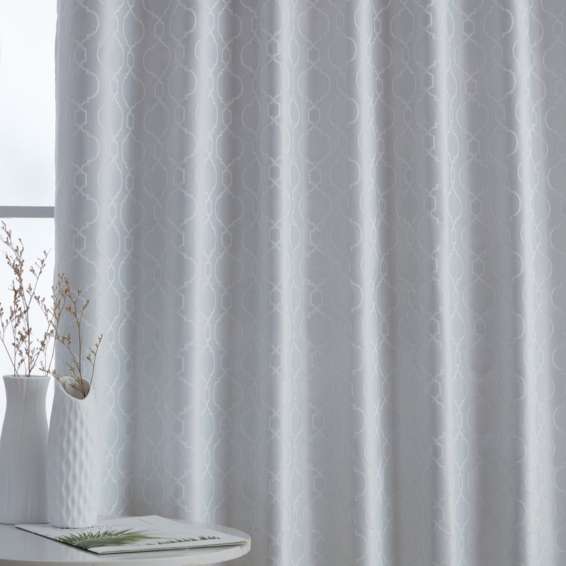 Ritenour Curtain Pair, 52" W x 63" L, White