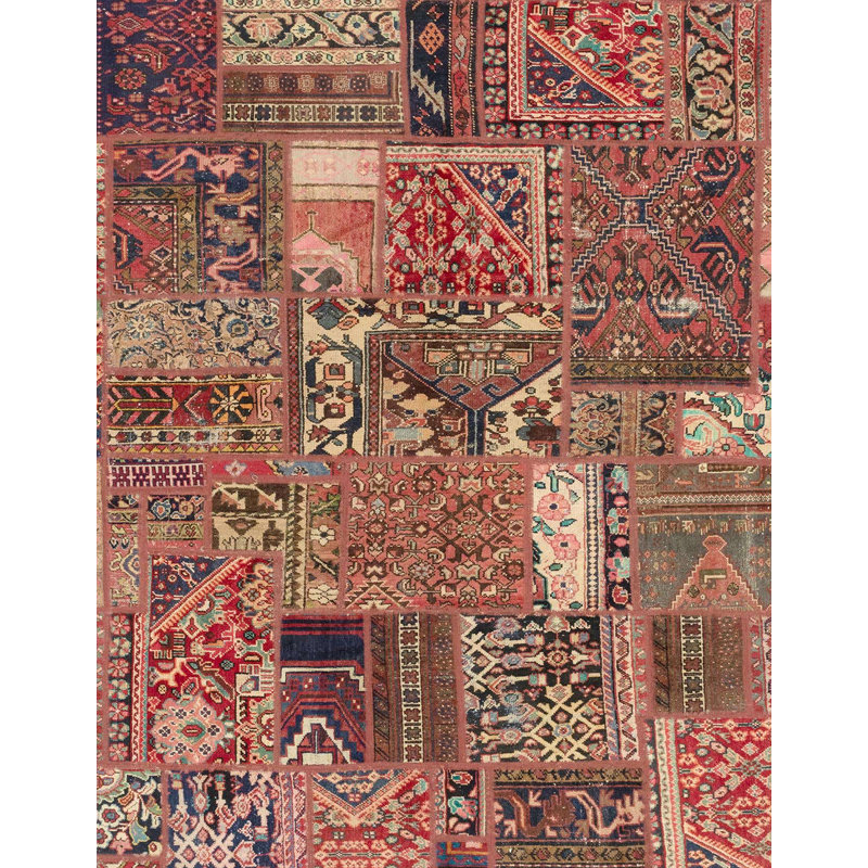 Wool Abstract Indoor Rug, Rectangle 8' x 12'