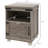 Storage Side Table, Gray. Modern End Table With Shelf & Cupboard. Wood Legged For Living Room. Construction. 17.7"X15.4"X23.6". Can Hold 110 Lbs Gray Storage. Style Open And Broad Space Legs. Stable