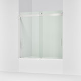 Levity 59.63" x 59.75" Bypass Bath Door with CleanCoat® Technology