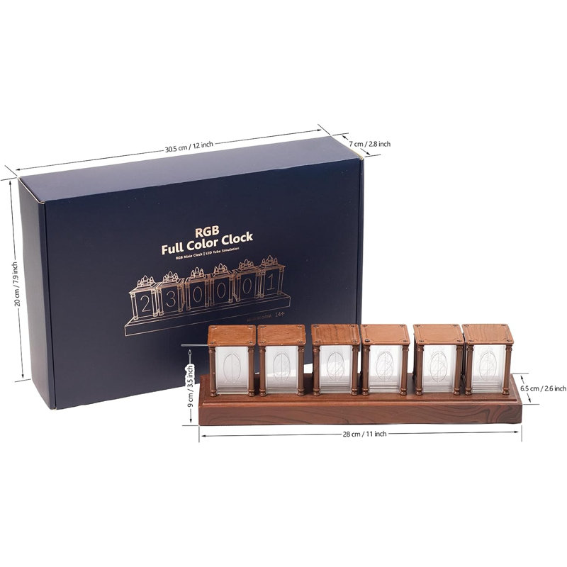 6digit Electronic LED  Simulation Nixie Tube Clock