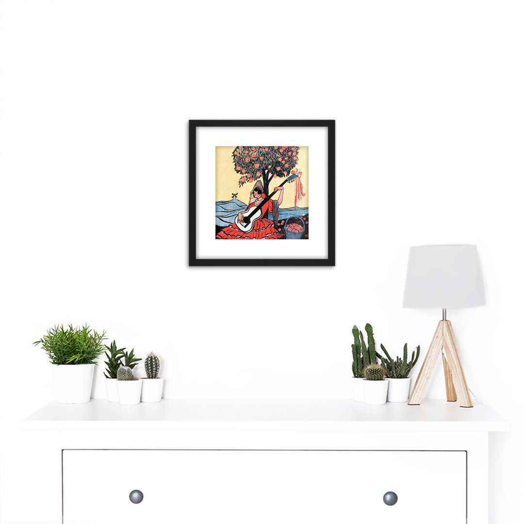 Lengo Sphere Spanish Guitar - Single Picture Frame Painting
