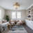 Mid-century Modern 4 - Light Pendant Light Dimmable Semi Flush Mount Chandelier