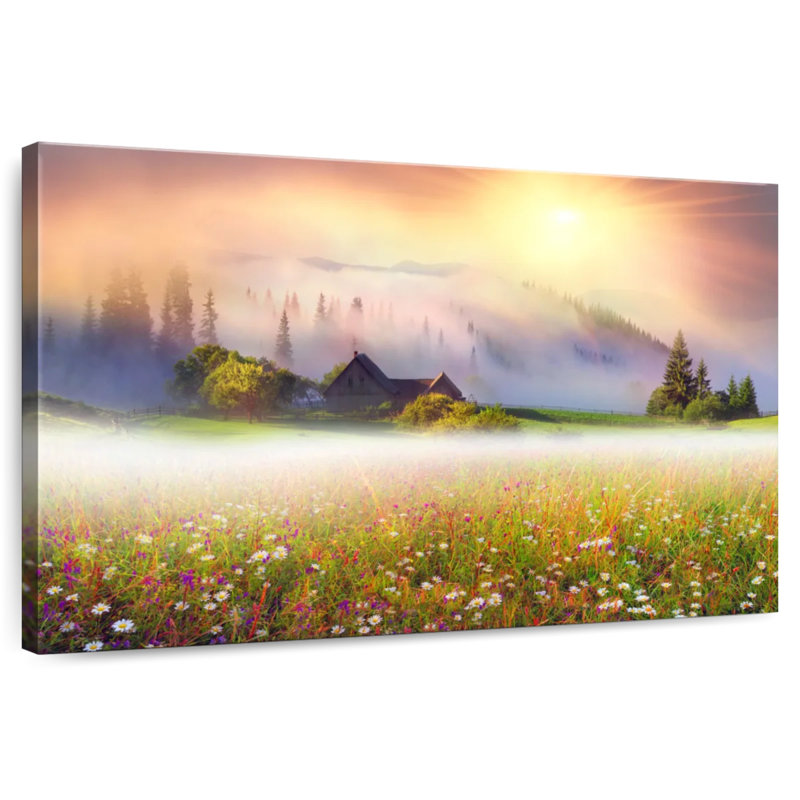 Alvord Ukraine Flower Field, 26" H x 39" W