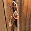 Carillon rouge en agate rouge, décor de jardin en agate naturelle