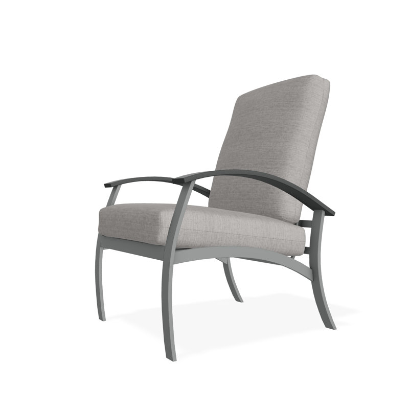 Belle Isle Outdoor Lounge Chair, Huskie, Graphite