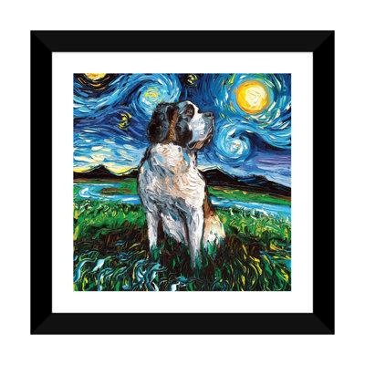 " Saint Bernard Night " by Aja Trier