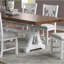 Table de salle à manger formelle blanche 1pc