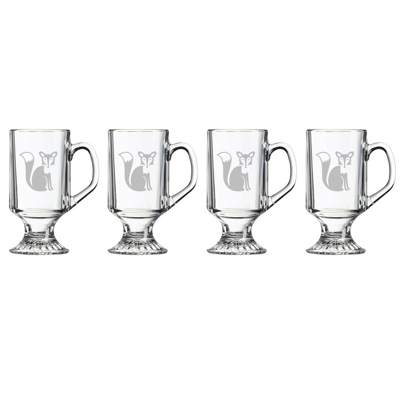Fox Glass Coffee Mug