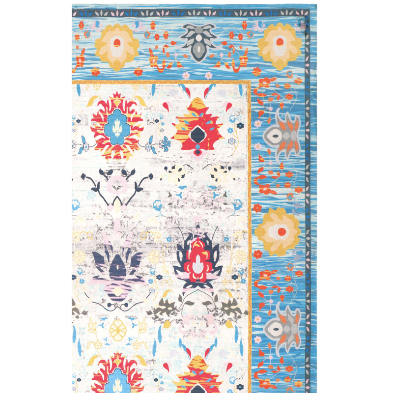 Sonakshi Hand Loomed Performance Oriental Rug, Rectangle 2'3" x 4'