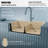 Karran Quartz 33'' X 22'' Double Bowl 50/50 Top Mount Drop-in Kitchen Sink Kit-50597888