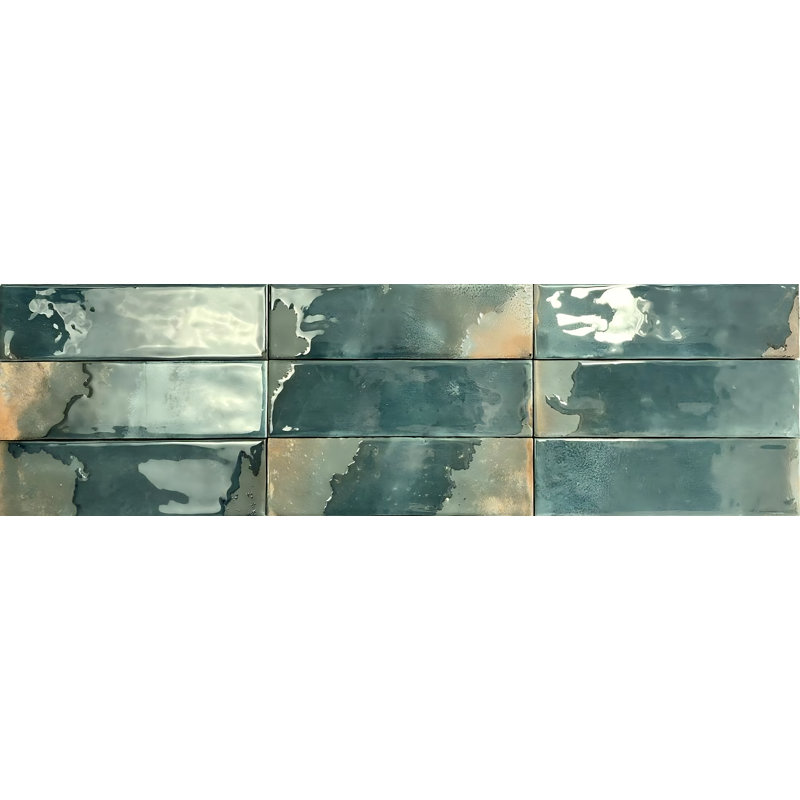 Granadella Glossy Porcelain Tile, 2.5x8.8, Esmeralda
